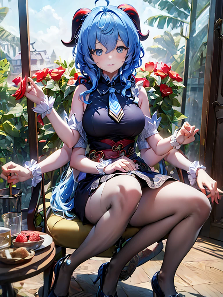 unreal engine, best quality, very aesthetic, absurdres, nsfw, 1girl, milf, succubus, succubus costume, 1girl lying bed, negurije, garter belt, bed, canopy bed, blue hair, curtain, holding wine glass, topless, lips, 1girl, nozomi \(princess connect!\), princess connect!, large breasts,  huge breasts, breast squeeze, seductive smile, lens-flare, tongue out, (cum:1.2) on body, at viewer, beautiful eyes, uncleavage, sideboob, red glove, skirt liftup, rosary, 
,depth of field, dynamic angle, swet, orgasms face, pov, xxx, blue long hair, beauty hands, bed Interior, canopy bed, bed, 