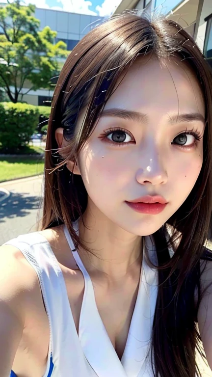 Skinny Japanese woman、22 years old、(8k resolution)、 Ultra-realistic faces