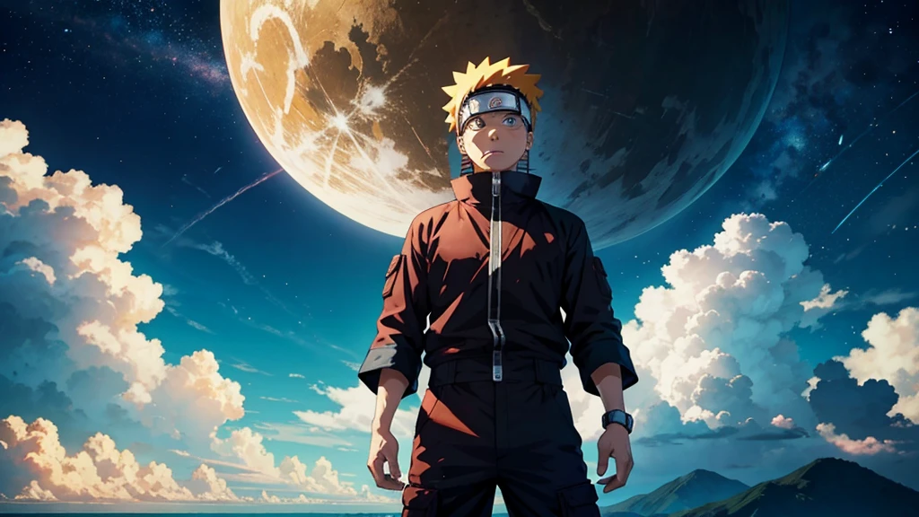 NARUTO STANDING IN THE SKY