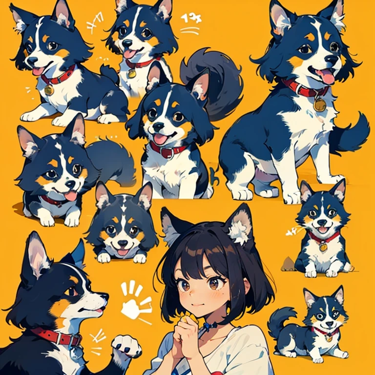 Cute dog gestures