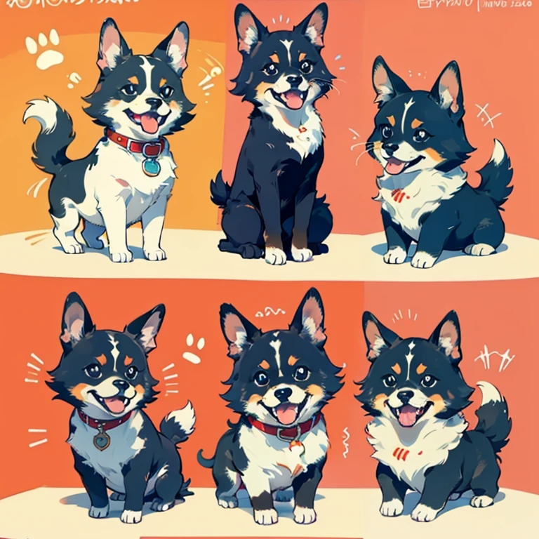 Cute dog gestures