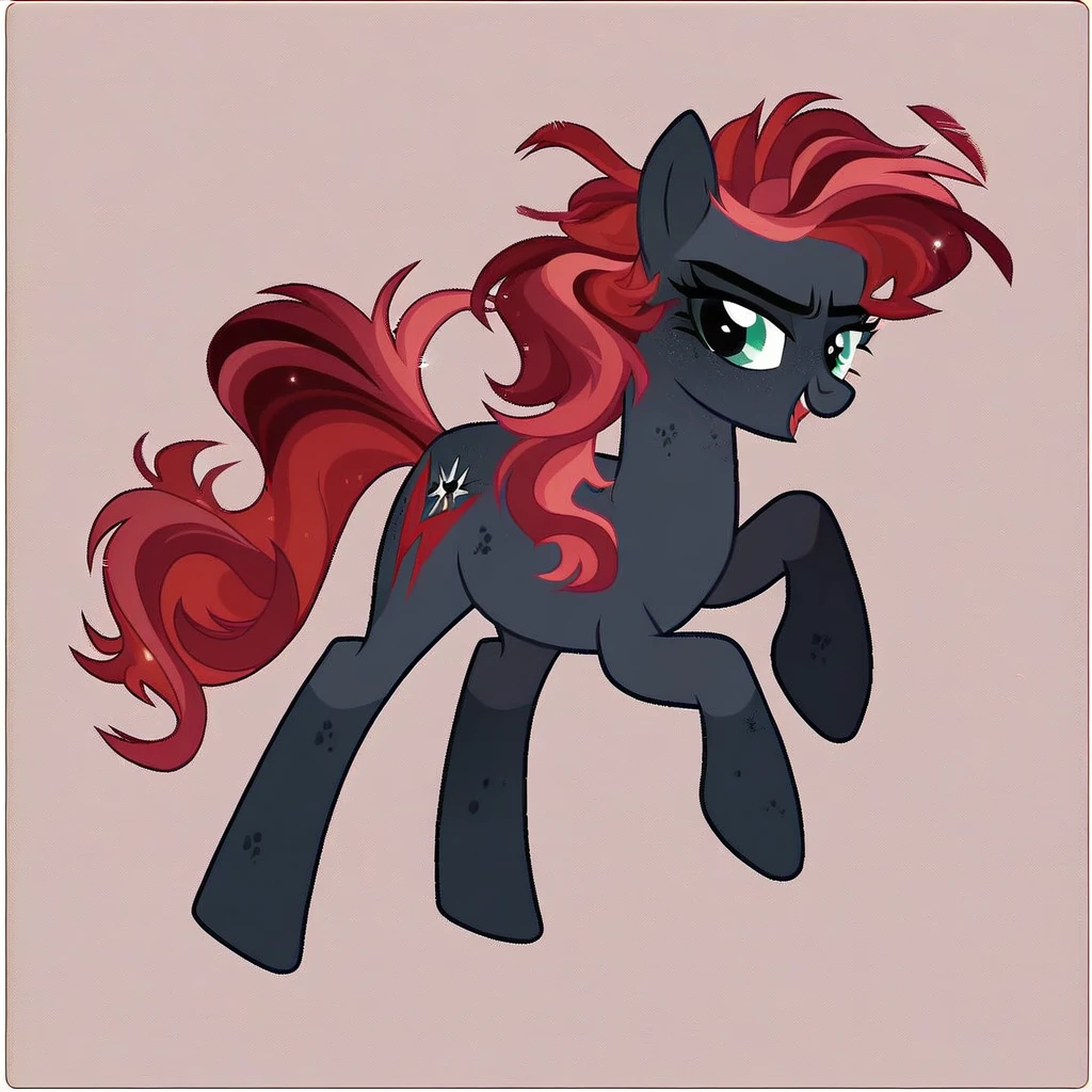 score_9, score_8_up, score_7_up, score_6_up, score_5_up, score_4_up, show accurate, full body, simple background, feral pony, female pony, adorable appearance, original character, cutiemarck, earth pony