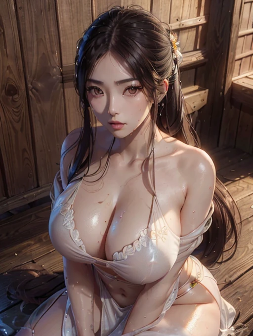 (Yoru), (Highest quality, 8k, masterpiece :1.3), (Realistic, photoRealistic: 1.37), (One girl), (slim), (Japanese), (squat), (Wet body), (Long Hair, Random Hairstyles), (Outdoor), (Highly detailed face), (Detailed eyes), (double eyelid), (Eyeshadow Intensity), (Lots of eyelashes), (Professional Lighting), (Photon Mapping), (Radio City), (View your viewers), (Full Body Lesbian), (Legs open), (nude), (slimな体型), (slimガールモデル), (25 year old female model), (Huge cleavage) (Bare Chest),