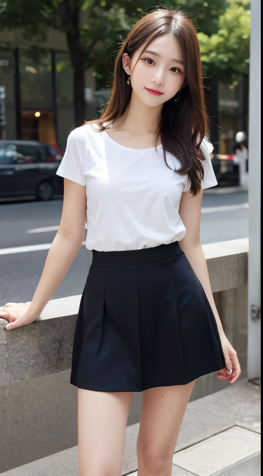 In detail, High resolution, high quality、Perfect dynamic composition, A tight skirt with beautiful detailed eyes、small 、Natural color lip,Kamimei、Shibuya Ward、18-year-old girl、1 person、Clear Skin、Shiny Hair、Tabletop, 最high quality, figure, Very detailed, In detail, High resolution, 8k、The correct state of the human body、Randomly cute poses,Beautiful feet,Perfect beautiful face,KPOP idol faces,Ecstatic face,Background Blur,Dress up as a random female model