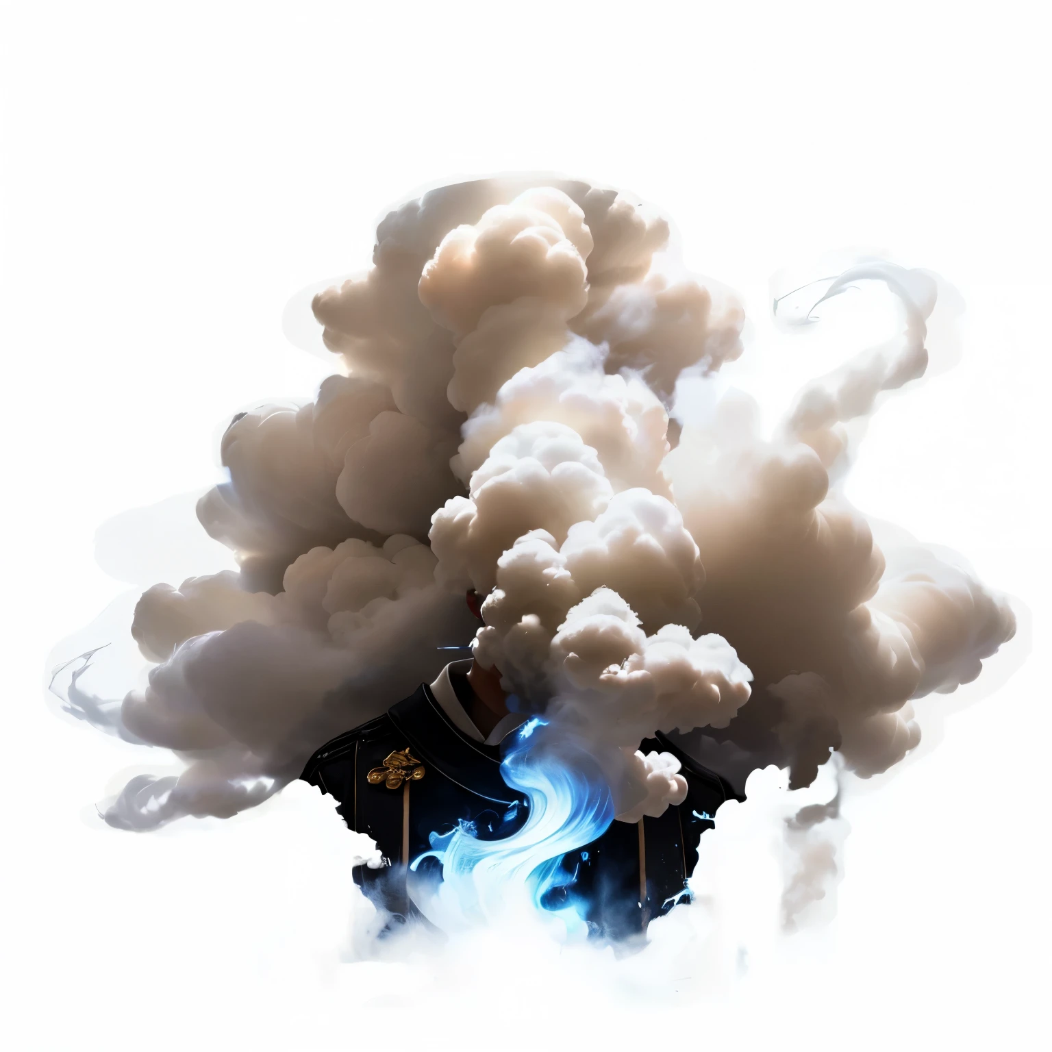 White smoke。