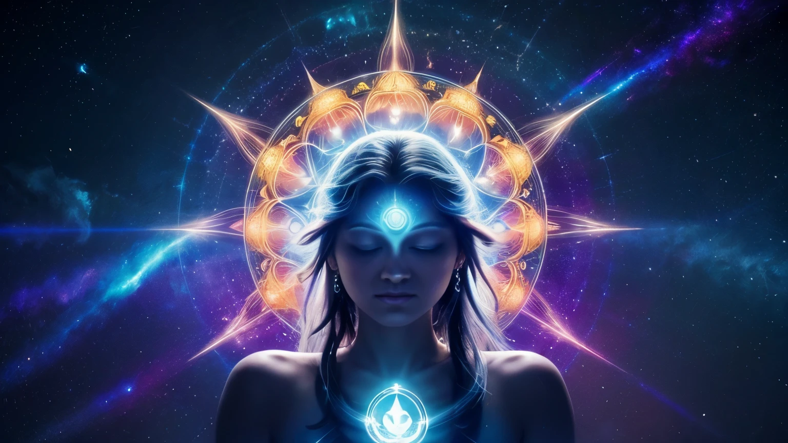Create an astral-themed image that captures the essence of meditation and the triumph over fears, incorporating elements related to the human brain. The artwork should be captivating and evoke a sense of tranquility and empowerment. Incorporate symbols such as chakras, energy flows, and serene celestial elements to illustrate the journey of inner peace and strength. Depict the human brain with glowing neural pathways, surrounded by cosmic designs and light patterns. Use calming colors and vibrant auras to represent the alignment of the mind, body, and spirit. The image should inspire viewers to find solace and courage through meditation, showcasing the transformative power of mindfulness and mental clarity.
brain brain