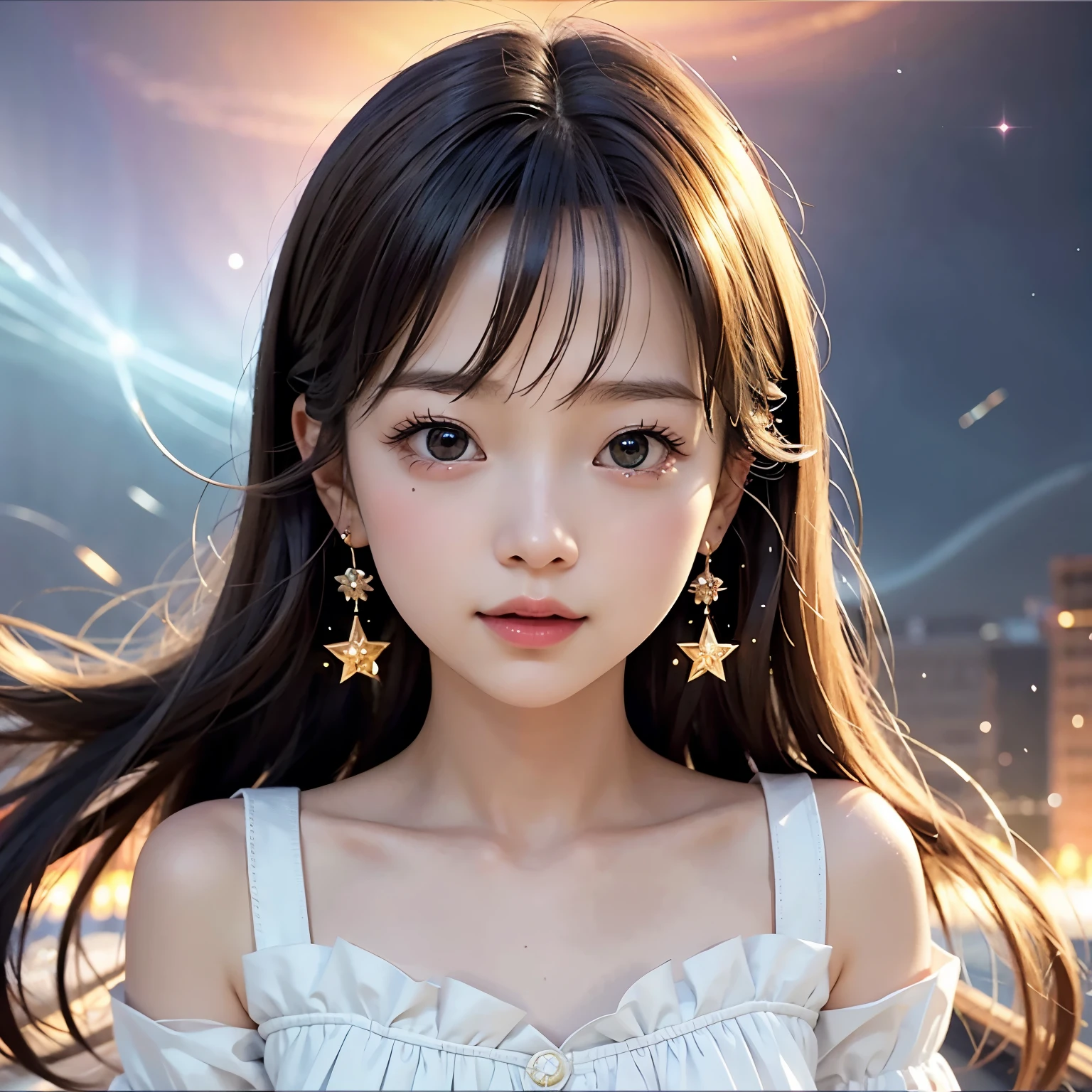 NSFW, 8k, High-level, absurd, masterpiece, best quality, primitive, very detailed CG, very detailed wallpaper, perfect lighting, Extremely detailed (((The personifying " Monkey D Luffy " as a Little Girl))), MysticSight, Tyndall effect, Tyndall scattering, Studio gray background with (many Dazzling RainbowColor particles BokeH:1.28), (RoundlyButts, ThighGap), (Exposed:0.4), (Assfocus with looking ahead), BREAK (NOGIZAKA face variations) Extremely Detailed very KAWAII face variations, perfect anatomy, Childish, captivating gaze, elaborate detailed Eyes with (sparkling highlights:1.28), long eyelashes、Glossy RED Lips with beautiful details, Coquettish tongue, Rosy cheeks, Radiant PearlSkin with clear transparency . { (Dynamic LifeLike expressions:1.4) | :d) }, (large eyes:-1) .