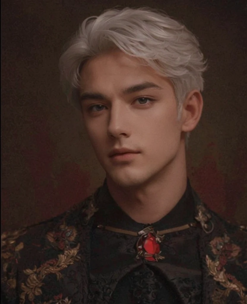 4k, high resolution, best quality, masterpiece, perfect color, perfect shade, perfect lighting, Posted by e621, ((portrait)), ((handsome man)), perfect male figure, Short hair details,Detailed face, perfect face, (stood up), Detailed background, ((Bonifasco Lighting)),white hair, wearing black leather jacket,
