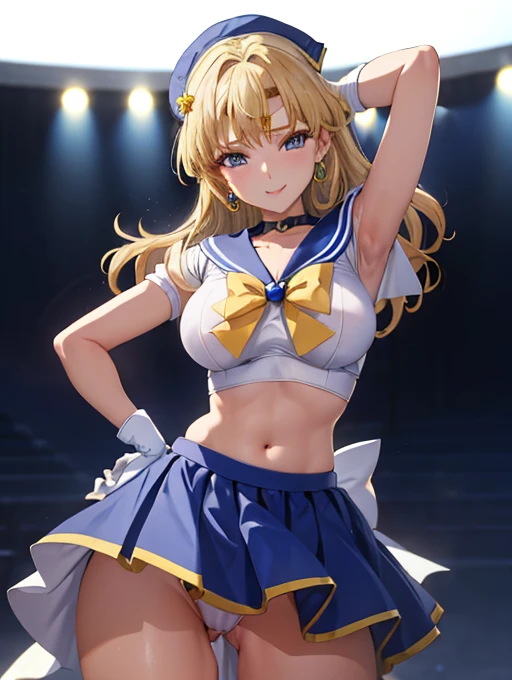 、(Highest quality:1.1), (masterpiece:1.4), (Absurd:1.0), Portraiture, close,
1, Sailor Uranus, Relationship,, Big and ample , Aqua Eye, blonde, Sailor Warrior Uniforms, Sailor collar,  Bow, Yellow ribbon, Attractive skirt, White elbow gloves, By the pool, (smile:1.2), Looking at the audience,  、Showing 、Ultra 、Micro 、(Dynamic pose:1.2)、(Downから見る:1.2)、.Between the legs、belly button、Spread your legs.(Browsing Caution:1.2)、(Down :1.2)、Between the legsフォーカス、Dynamic Angle、Masterpiece, Highest quality,
Very detailed, Super detailed, 4K,
(Sharp sketches, figure:1.1),
(Perfect ),
(Perfect Fingers, Perfect hands:1.4),
break
1 girl 22 years old, embarrassed smile, smile,
(Blonde middlehair, Straight hair, blue eyes:1.3),
Large , White skin,
break
(Bright and Shiny Samba Costumes:1.2),
break
(walk, Dancing:1.3),
View your viewers,
(Upper Body),
Dutch Angle,
break
(night, Samba Carnival),
Blurred Background,