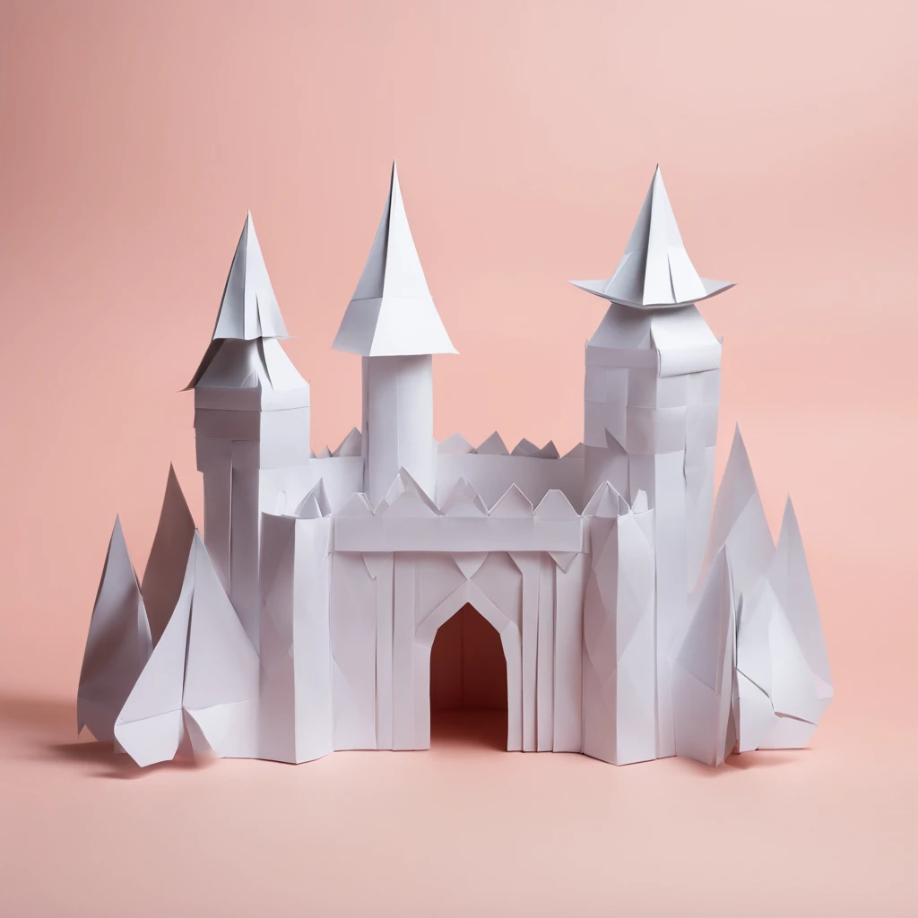 We are building an origami castle of medium height