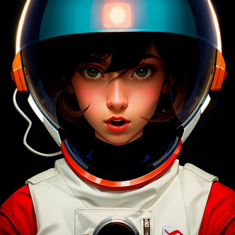 Astronaut woman, oral rape by xenomorph