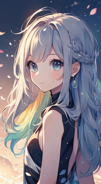 One girl, rainbow, by mitsudoue