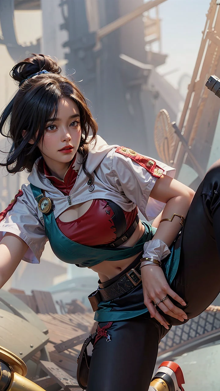 a close up of a girl(vexana) , green hair , big booobs , shadowbringers cinematic, 4 k detail fantasy, a beautiful fantasy empress, game cg, xianxia fantasy, xianxia hero, 2. 5 d cgi anime fantasy artwork, cinematic goddess close shot, ruan jia and artgerm, wow 4 k detail fantasy, hyperdetailed fantasy character