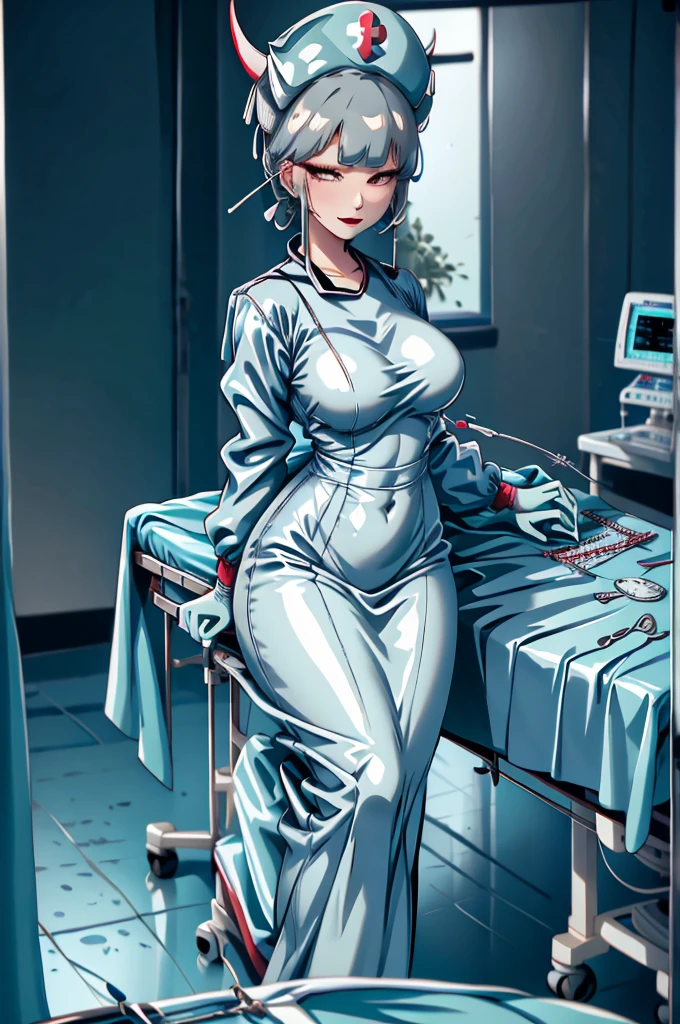 nurse uniform,hospital, latex nurse suit,nurses,busty,elbow gloves,labcoat,grey hair woman,red eyes , gigantic ,medical instruments,asian nurse,two nurses,speculum,examination room,oversize ,big ass ,????????, lay on table ,legs spreaded,giving birth,gyno chair , dentist,Milf,latex,green uniform,oversize breasts