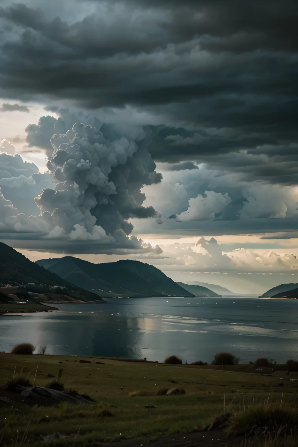overcast sky, scenery