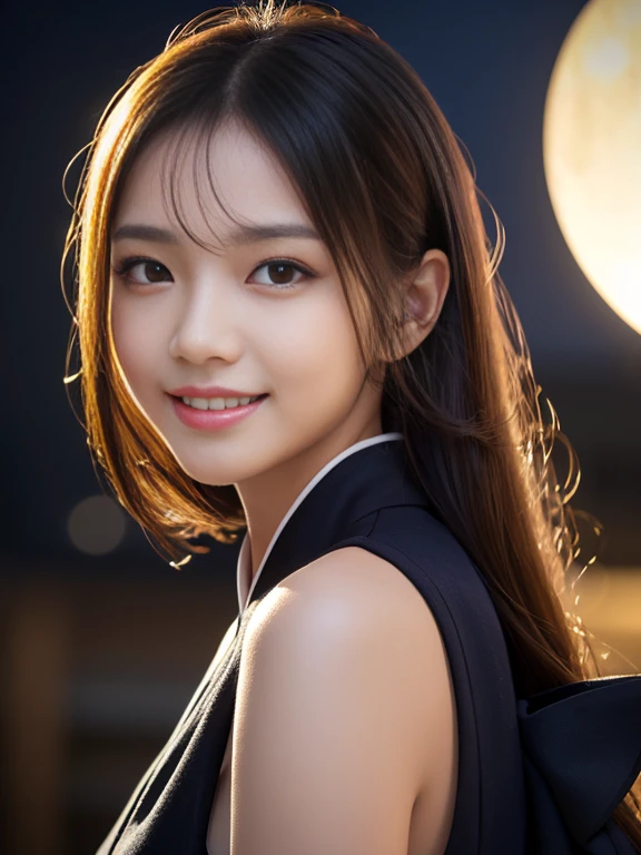Latex bodysuit、Knee-high boots、Huge 、Long brown hair、Shiny, Oily skin、Glowing Skin、Indoor competition pool、White skin、Beautiful woman in kimono,Body Portrait、8k,Beautiful and beautiful eyes,Dindal effect、masterpiece, 最high quality, high quality, High resolution、Very detailed photos、(Natural skin texture、Fine skin、Hyperrealism、Ultra Sharpness)、Skin with attention to detail、(Very detailed、Fine skin texture、Intricate details、Beautiful Face、(A vivid face)、Realistic eyes、Beautiful and detailed、Realistic Skin、Beautiful Skin、Surreal、Very detailed、Golden Ratio、With a smile、((Night moonlight background))、Body Portrait、Shinyボディスーツ