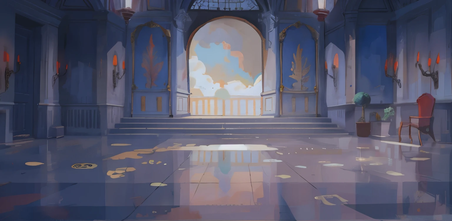 warm color,Light,The End,kudos,Hall,steam,punk,Cartoon,Simple picture,Exquisite picture,Hand Painted