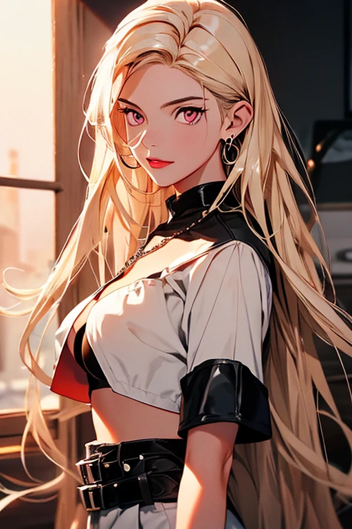 a_painting_portrait_of_bishamon_from_noragami_a girl with long wavy Blonde hair , ((Uma garota)), (Blonde) ,(trança de cabelo longo:1.3), 紫色of眼睛, 淡淡ofSmile, 漂亮of脸蛋 , 18 anos , (figura esbelta , seios grandes) , Chain strap, saia lápis de látex cintura alta, Manga de braço de látex, ((belt)), ((cinto de quadril)), Black leather scarf, blusa branca ombro a ombro, afinar, Cidade da Noite , Neon lights , surrealismo_(((Obra de arte)))_(retrato)_luz difusa_sombras dinâmicas_锐利of焦点_realista_1 Girl_choker nacklace_Smile_2d illustration_8K_summer_lascivo_Film Grain_Ilford HP5_80 mm_big hair_ (masutepiece: 1.3), (max resolution: 1.2), (Ultra HDTV: 1.2), cinematric light, Ultra HDTV, (Detailed eyes and skin), (detailed facial features), nffsw, 8K resolution, Sharp Focus: 1.2, Perfect style, Beautiful face, Perfect body, 精确of, anatomically correct, Highly detailed face and skin texture, Detailed eyes, 紫色of眼睛, Double eyelids, 稀疏of眉毛, Glitter Eyeliner: 1.2, Natural cheeks, Smooth skin, Fair skin: 1.2, shiny little necklace and earrings, (Glossy lips: 1.4), rest, 一个人of观点, (迷人ofSmile: 1.2), ((a Innocent and cute girl:1.3)), (very Long Wave Hair), (Blond hair:1.2), (Cowboy shooting: 1.2), rest, ((Very intimate relationships: 1.2)), medium large breasts, ((Looking at Viewer:1.2)), 紫色of眼睛, 淡淡ofSmile, 漂亮of脸蛋 , (figura esbelta , seios grandes) , Chain strap, saia lápis de látex cintura alta, Manga de braço de látex, ((belt)), ((cinto de quadril)), Black leather scarf, blusa branca ombro a ombro, afinar,, whole body