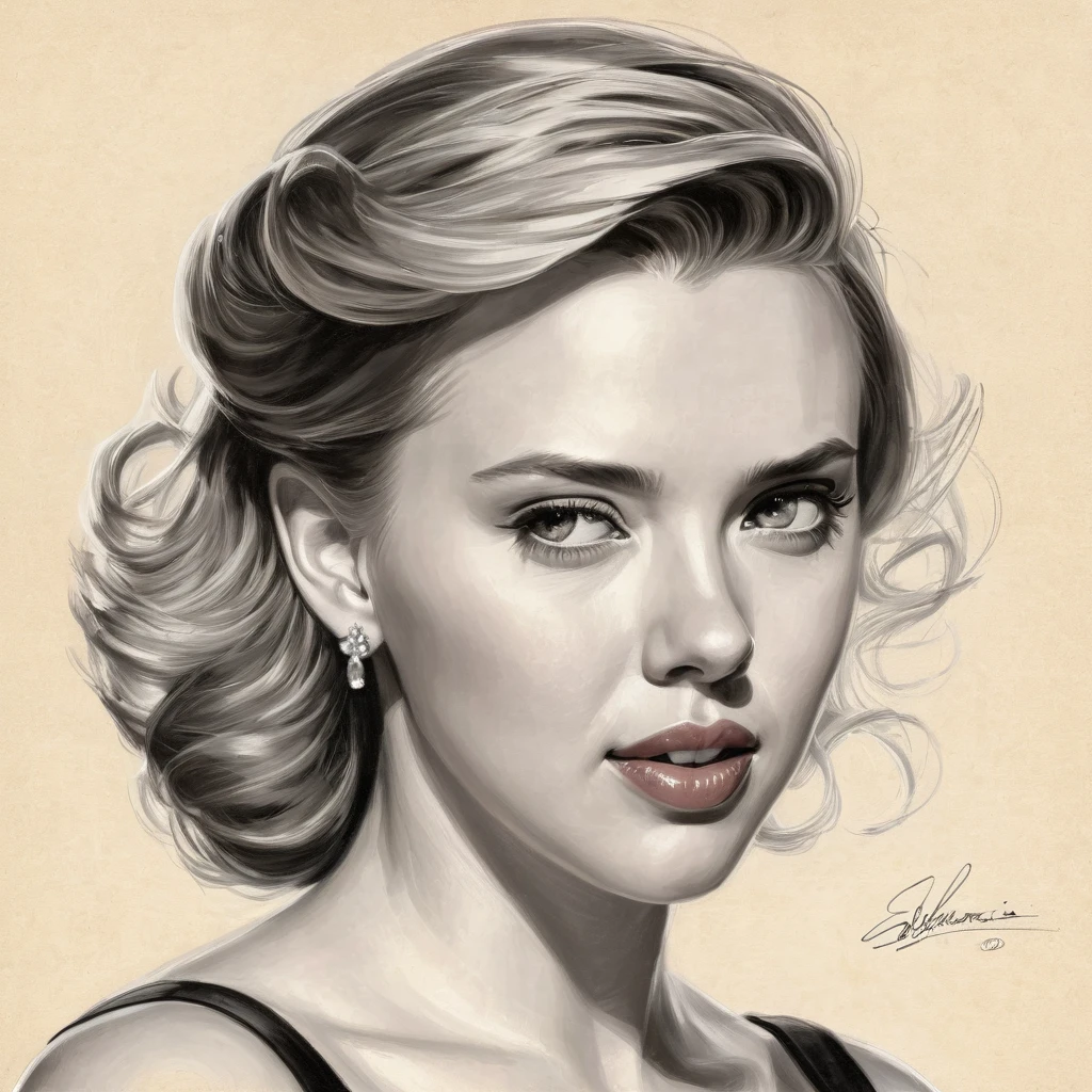 andrew loomis anatomical study of scarlett Johansson