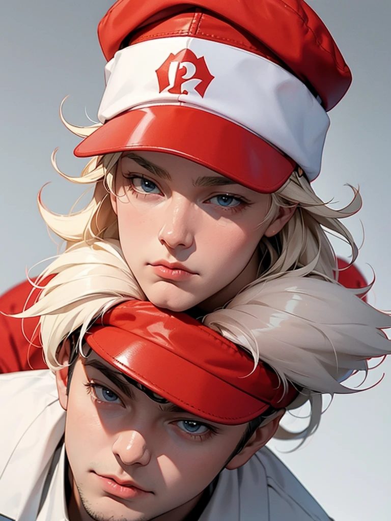 Donald trump avec un debardeur blanc et une casquette rouge
