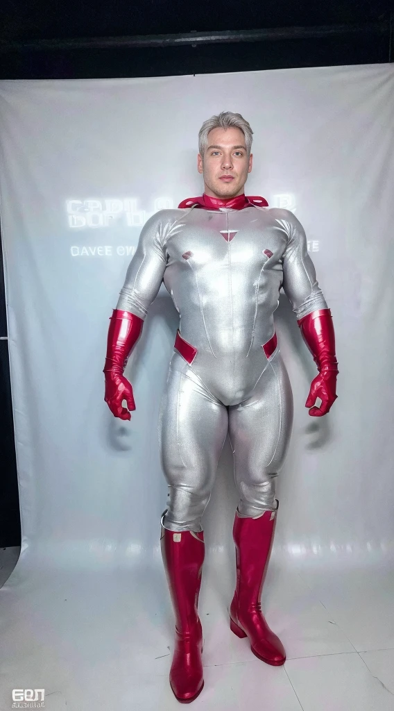 (realistic,hyper-detailed,8k,DC comic superhero,Captain Atom,captainatom),
(silver suit,silversuit),
(red gloves,redgloves),
(red boots,redboots) , unrealistic wide hips , unrealistic wide hips , plump hips ,  snatched waist , stiff nipples ,  nsfw , nsfw , eroticism , (((only boy , only male)))