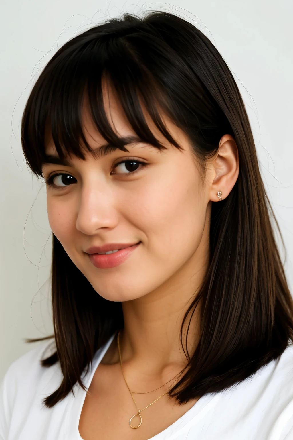 ((best quality)), ((head of'artwork)), (detailed), 1 fille, pull à épaules dénudées, cheveux blonds mi-longs, blue eye, serious, sexly, face that is not smooth, ultra realistic