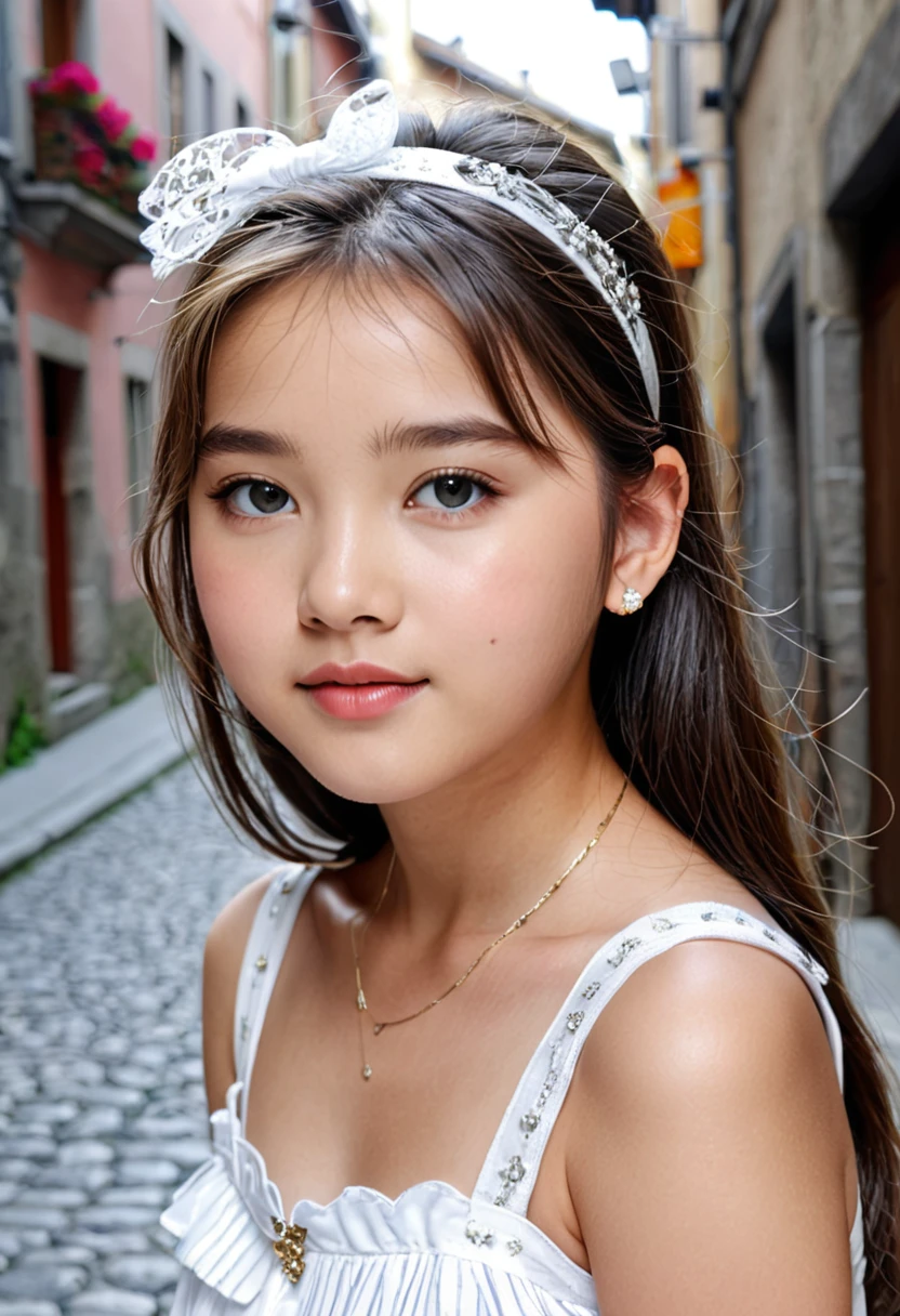 12years girls、Photos taken in Europe、alley、Northern Europe、baby face、Young Girls、Teen idol、Junior model