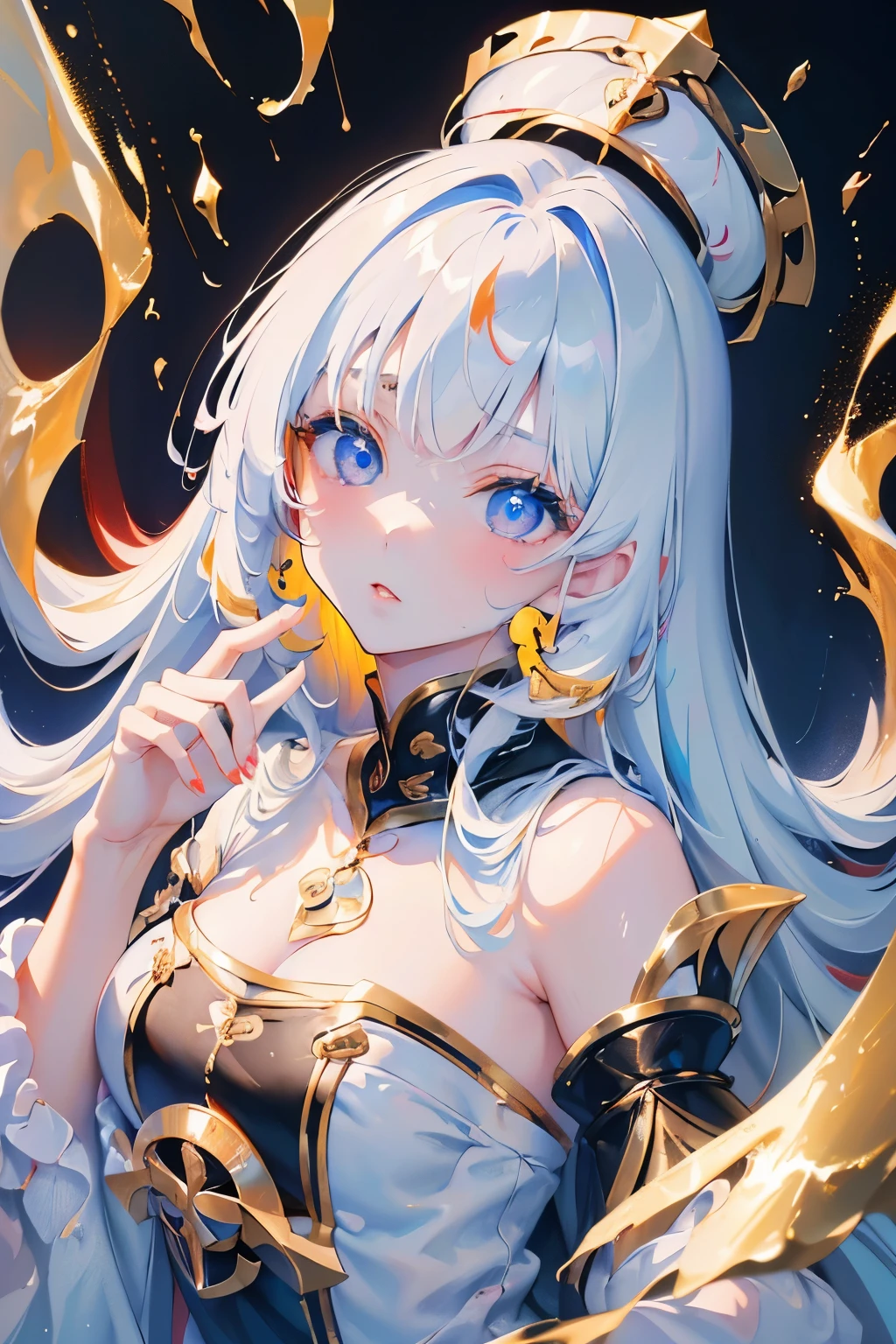 Sexy Saint(((SFW、sound、Highest quality、first-class、masterpiece、Normal body、8k、Detailed face、Ultra-precision、Normal hand、Normal finger、5Finger、Highest)))