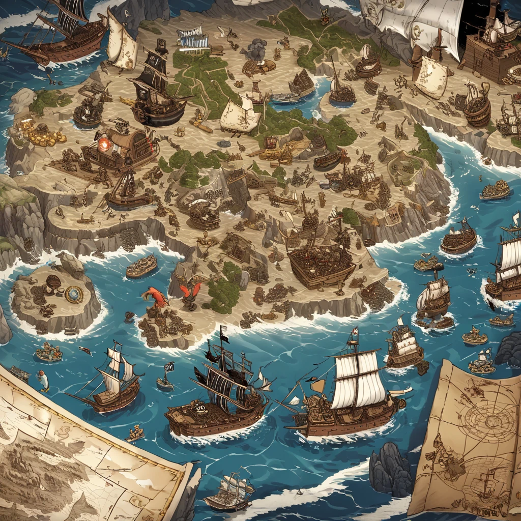 Pirate War, adventure, treasure, swordfights, cannons, seas, ships, looting, captain, skull and crossbones, rebellion, navigation, battles, gold, loot, danger, mystery, parrots, mutiny, scurvy, swashbuckling, derring-do, plundering, curses, flags, navy, piracy, , rum, sailors, dangerous waters, hidden islands, map, chests, secrets, piracy laws, escapes, storms, sirens, treasure maps, black sails, extremely detailed