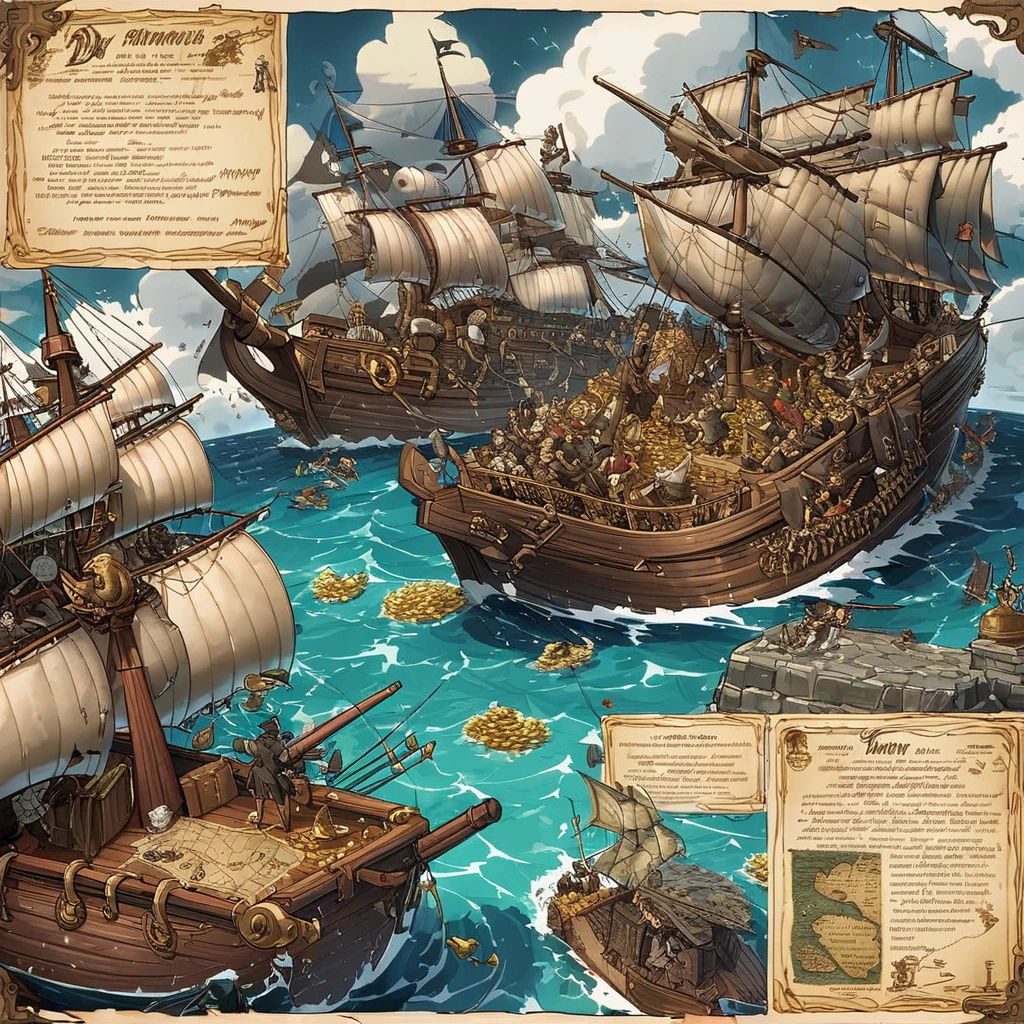 Pirate War, adventure, treasure, swordfights, cannons, seas, ships, looting, captain, skull and crossbones, rebellion, navigation, battles, gold, loot, danger, mystery, parrots, mutiny, scurvy, swashbuckling, derring-do, plundering, curses, flags, navy, piracy, , rum, sailors, dangerous waters, hidden islands, map, chests, secrets, piracy laws, escapes, storms, sirens, treasure maps, black sails, extremely detailed