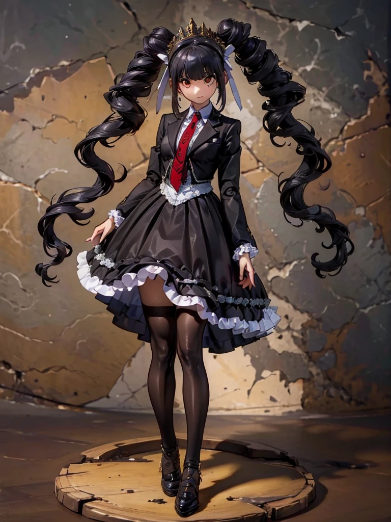 Celestia Ludenberg, Wearing black tights, 1 girl,Highest quality,((Highest quality)),((Tabletop)),((Perfect Face)),1 girl,smile,beauty,((Holographic)), (Desolate desert background) (Beautiful attention to detail: 1.2), (Highly detailed CG Unity 8K wallpapers, masterpiece, Highest quality, Very detailed, Best Shadow), (Detailed Background) ,Mr.々A pose,sketch (Character design sheet, same characters, whole body, Three-View, front, ~ ~ ~ side, return)