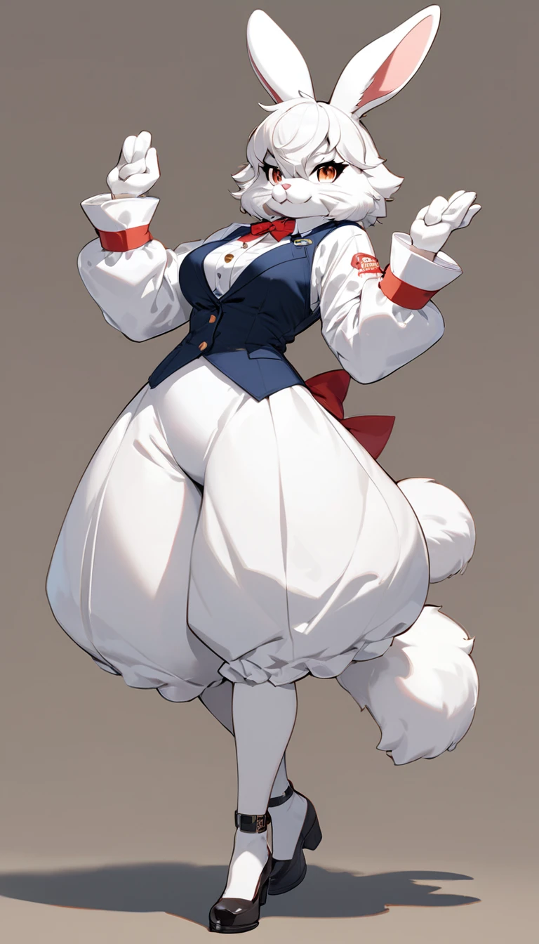 (masterpiece, best quality:1.2), 1 girl, solo, full body, (anthropomorphic Elephant, furry, kemono), simple background, Generated in SFW