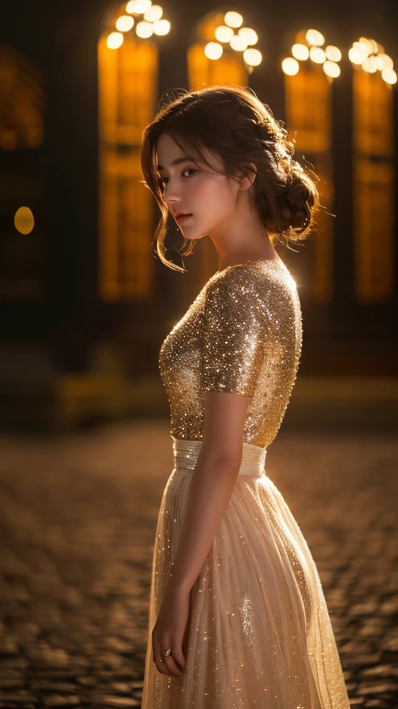 Highest quality, masterpiece, One girl, whole body, Very delicate and beautiful girl, 8k wallpaper, Beautiful attention to detail, Beautiful sparkle, Cinema Lighting