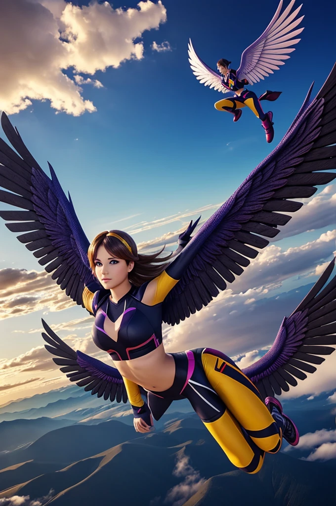 Create image of TEAM LOS ÄNGELES....with animated wings 