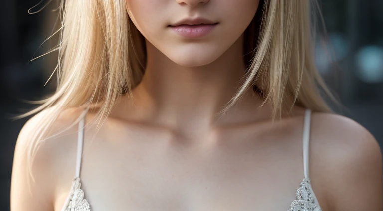 1girl in, ager, Solo, Aesthetic artwork, blond, straight blonde hair, waist length hair, light blue eyes, some small freckles, pale skin, breasts, runners body, (thin hips, thin waist: 1.1), detailed skin, shy smile, 24mm, 4k textures, soft cinematic light, RAW photo, photorealism, photorealistic, intricate, elegant, highly detailed, sharp focus, ((((cinematic look)))), soothing tones, insane details, intricate details, hyperdetailed, low contrast, soft cinematic light, dim colors, exposure blend, hdr, faded