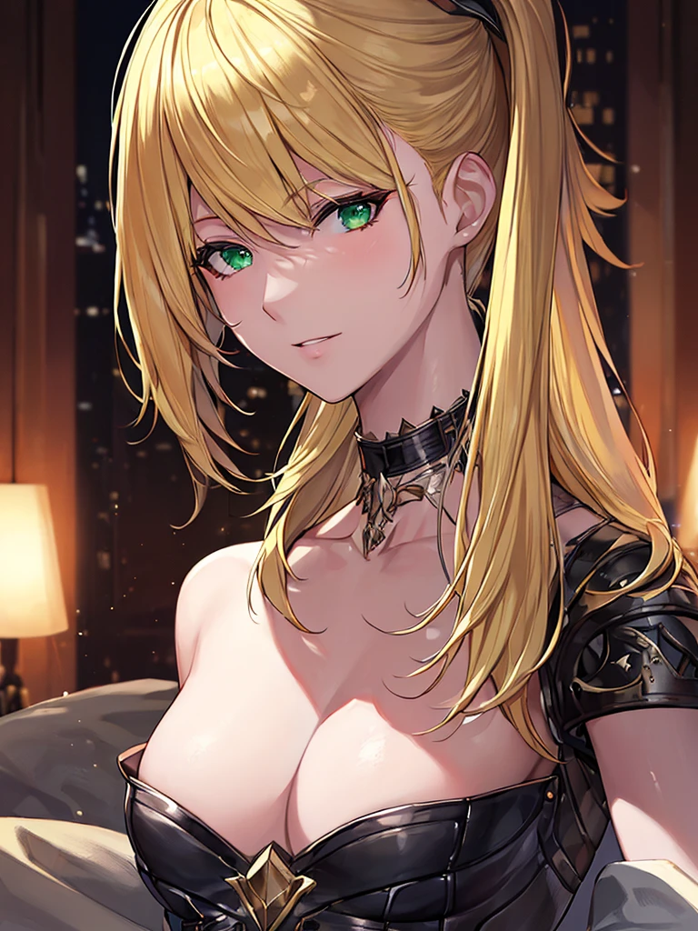 (masterpiece, Highest quality, 8k, Sharp focus, Depth of written boundary, Best Shadow, Perfect lighting, High resolution, Realistic skin texture, ultra-detailed background, detailed), Anime Style, Two women kissing (One of them has green eyes., White skin, Black hair ponytail, choker, Small breasts, slim, compensate, eyeliner, Glitter), (The other woman is blonde.), At the nightclub, Cyberpunk Theme, Cyberpunk City.