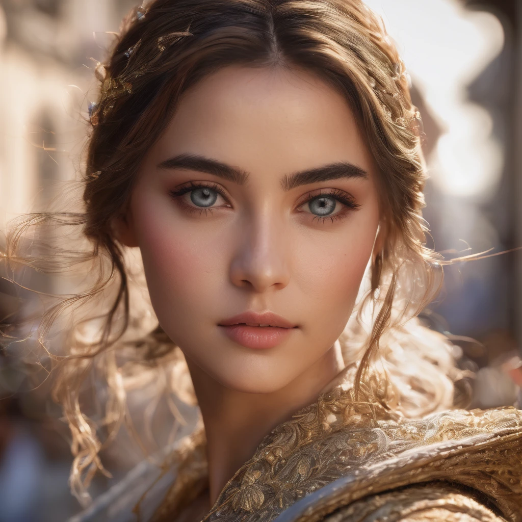 a pretty young woman, selfie, iphone camera, detailed eyes, detailed lips, long eyelashes, beautiful face, gorgeous expression, intricate hairstyle, colorful clothing, natural lighting, warm tones, high resolution, photorealistic, cinematic, portrait, studio lighting