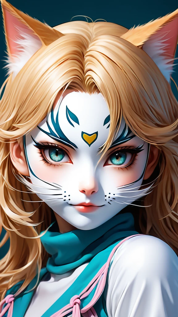 anime girl with a cat mask and a cat face, anime style 4 k, anime art wallpaper 4k, anime art wallpaper 4 k, anime art wallpaper 8 k, stunning anime face portrait, anime wallpaper 4 k, anime wallpaper 4k, clean detailed anime art, extremely detailed artgerm, detailed digital anime art, 4k anime wallpaper