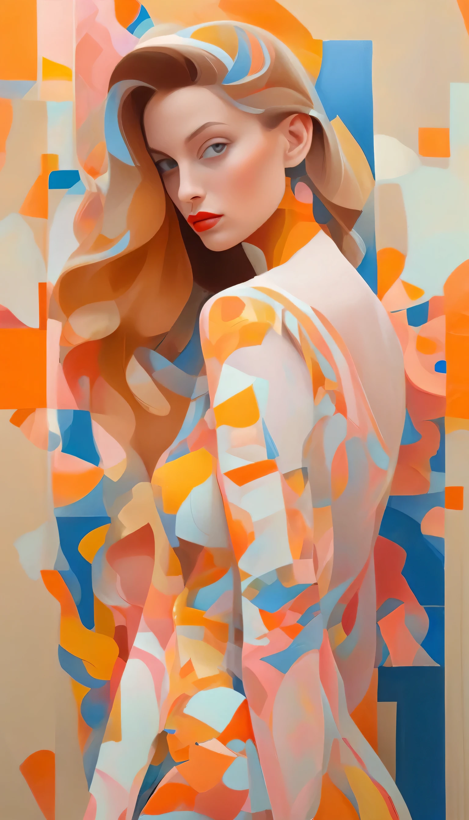 Immerse yourself in a digital masterpiece with this artwork prompt featuring a beautiful fashionable girl in action. The artist's digital prowess brings the subject to life, showcasing her elegance and grace as she engages in her activity. The girl's body is adorned with intricate body painting, adding an element of artistry and fluorescence to the composition. The use of Morandi colors creates a subtle and sophisticated color palette. The digital techniques employed ensure the correct anatomy, resulting in a visually stunning and anatomically accurate artwork. This digital masterpiece celebrates the fusion of fashion, art, and movement. Created by renowned digital artist Gemmy Woud-Binnendijk