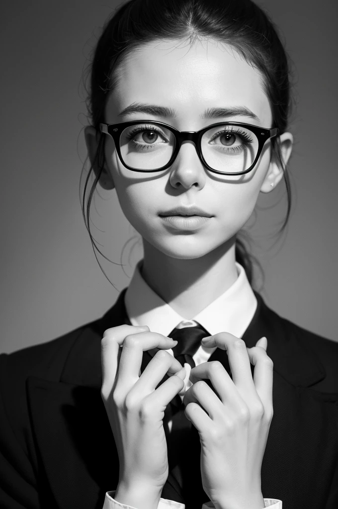 Create an image in black and white illustration format by Sartre