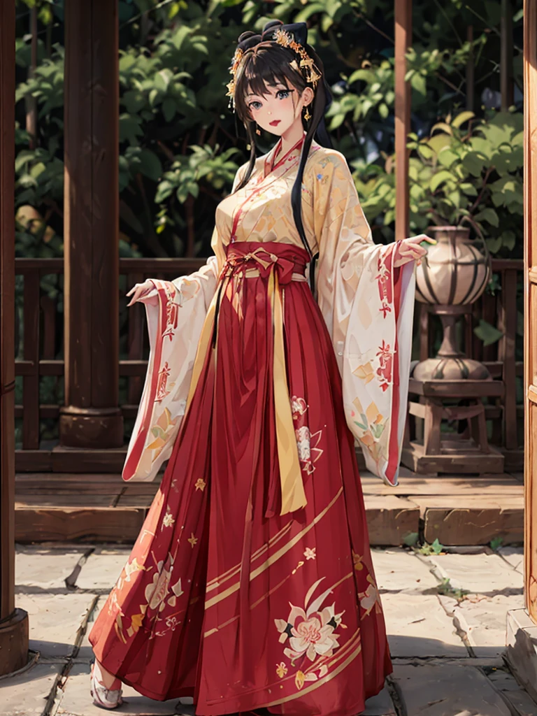 (((Highest quality､Ultra-high resolution､masterpiece: 1.2))), Highly detailed anime art style, Style, (Off the shoulder,Earrings, A luxurious interior of the Tang Dynasty harem), Detailed green hair, Detailed blue eyes, Complicated hairstyle, Long Hair,Sparkling eyes,like々Shii,hair accessory, チャイニーズEarrings着用, She has a hairpin on her head、Half Up, Slightly blunt bangs, Detailed lighting, Bright colors, Looking at the audience, 45 degree top down shot､Facing forward､Stand in the center of the image､Cowboy Shot,Cat､Curvaceous､Big Breasts､Big Ass､High-end kimono､Traditional Tang Dynasty Kimono、Crimson lipstick､Courtesan-style costume、