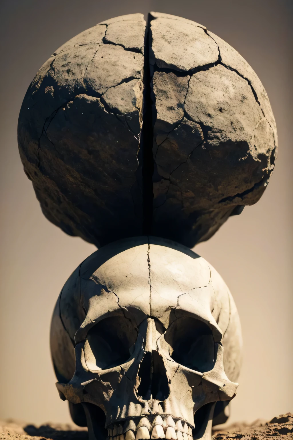 Create like a family tree with something behind like a skull, cliff or something like that, as if the image were heavy
