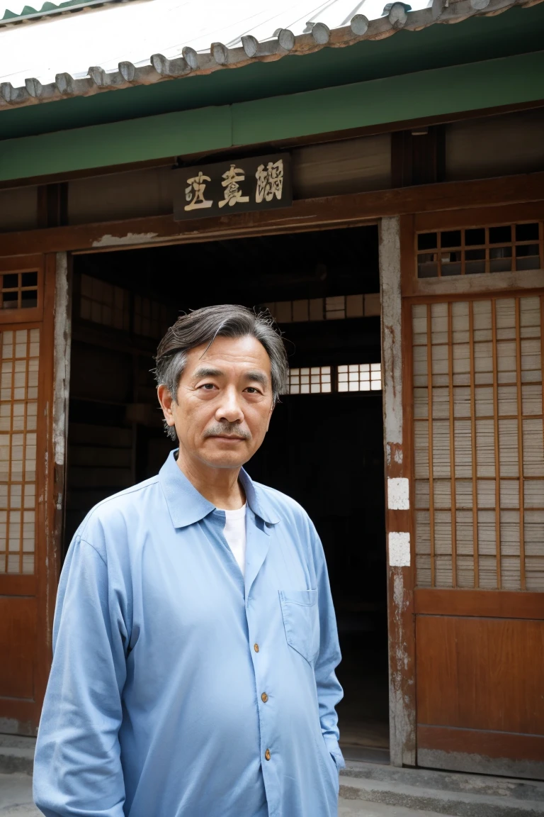 The man who owns a small factory in Higashi-Osaka who has been designated a cultural heritage site