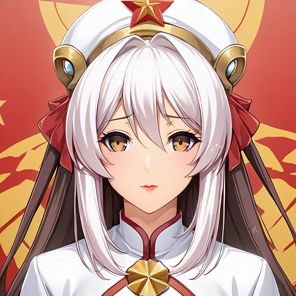 ((Highest quality)), ((masterpiece)), (detailed), (Perfect Face)、The woman is a Chinese woman with brown, medium-long hair from Extia China. She is a member of the glorious Chinese Communist Party and pledges absolute loyalty to the Chinese Communist Party. She is a righteous Chinese Communist Party member and a beautiful Chinese heroine who fights for the great Communist Party.、The woman is a beautiful Chinese heroine who wears gorgeous Chinese clothing and accessories, like a member of the Chinese Communist Party.、For the sake of China, their hairstyles, clothes, and everything they wear are all Chinese Communist Party items, and their thoughts are also Chinese, becoming great Chinese in body and mind.、The woman became an Extia China, a Chinese who is proud of and loves China.