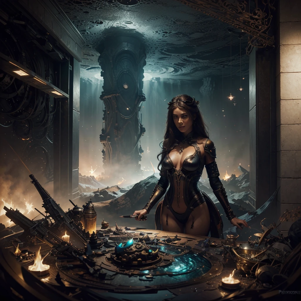 work of art, best qualityer, (Extremely detailed CG 8k unity wallpaper), (best qualityer), (best illustration), (best shade), absurderes, realistic lighting, (abyss), beautiful detailed glowing, arte de PeterMohrBacher