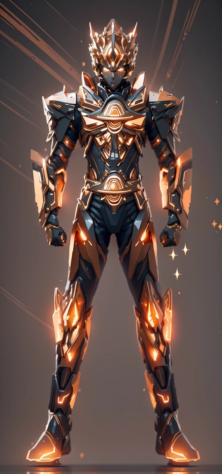 Orange is the main color from the starry sky and orange,一些星空橙和Starry orange,Starry orange,Starry orange(Ensure its layering and armor texture,Starry sky color as main color)