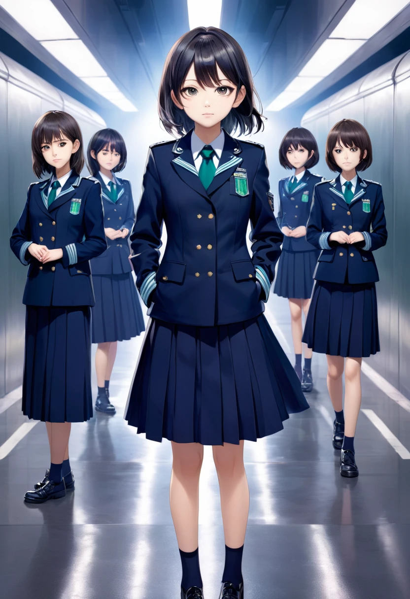 Character portrait、full-body portrait、Keyakizaka46、woman、Idol、uniform
