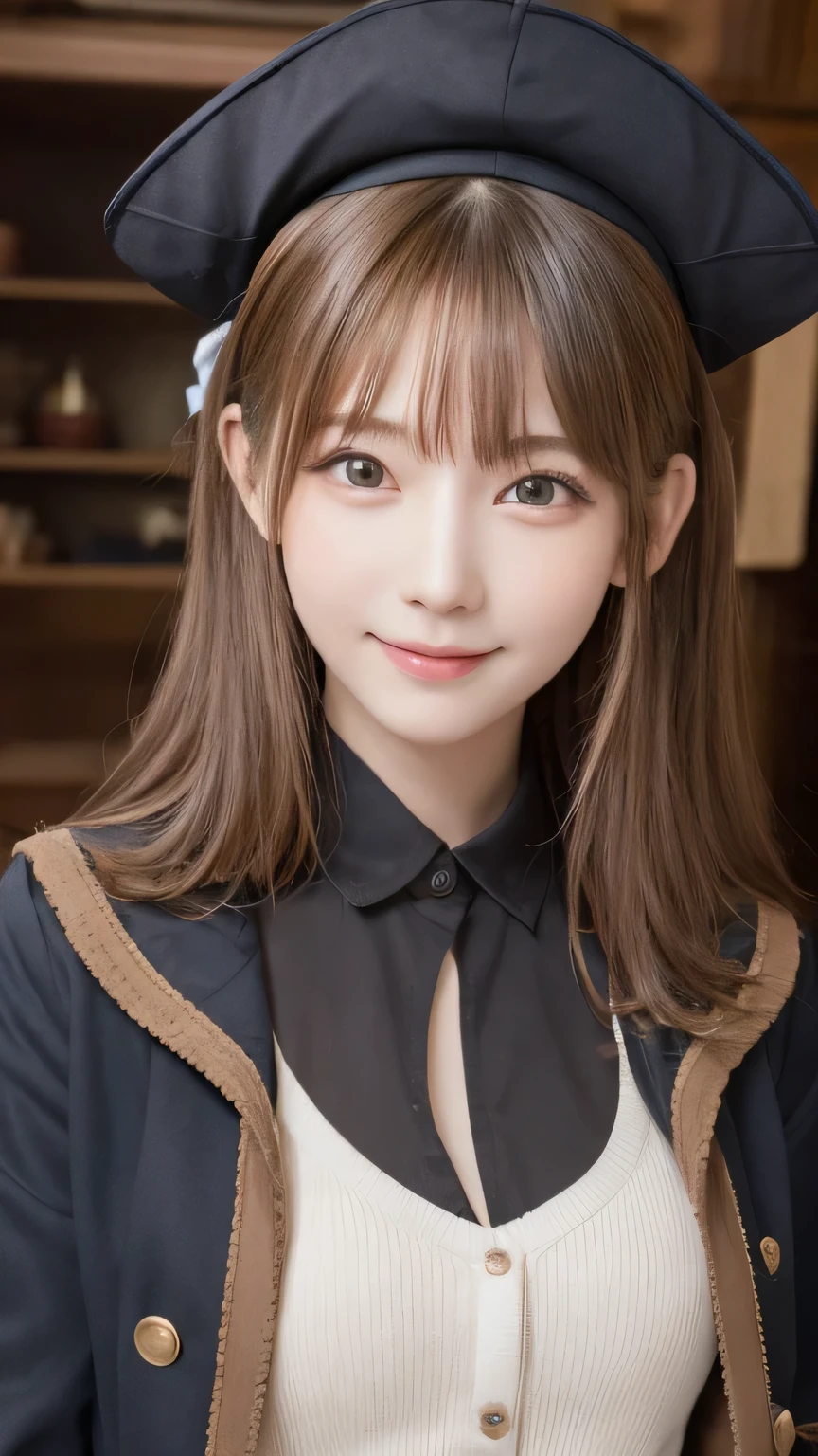 Best image quality (8k, High resolution, masterpiece: 1.2), Very detailed, Random Hairstyles, 26-year-old woman, 

Extraordinary beautiful girl、Cute and beautiful face details、(Dealing with the Children_v1:0.008)、


score_9, score_8_upper, score_7_upper, 
situation: A pirate captain meets an experienced old pirate、Scenes where important knowledge is gained。
clothing: The old pirate in his worn coat and damaged tricorn hat、The captain shows respect。
Pause: They unfolded the map、Being able to teach important information。
Camera angle: From close range、A composition that captures the faces of two people and a map。




,Active stop temporarily ,
On her side、The thunder danced。
Focus on the upper waist


, Random cute poses ,Big eyes ,Puffy eyes ,  Heart pupil, blush  , Big shy smile , salute

　
