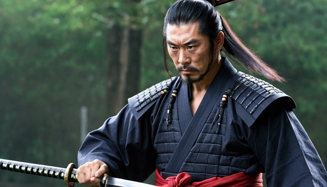 katana swords,samurai clothing,national style,the street