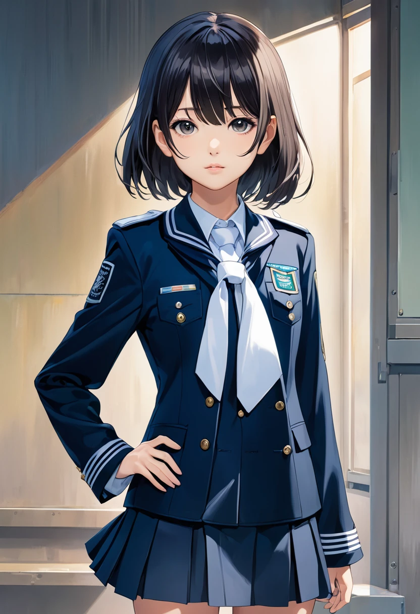 Character portrait、full-body portrait、Keyakizaka46、woman、Idol、uniform